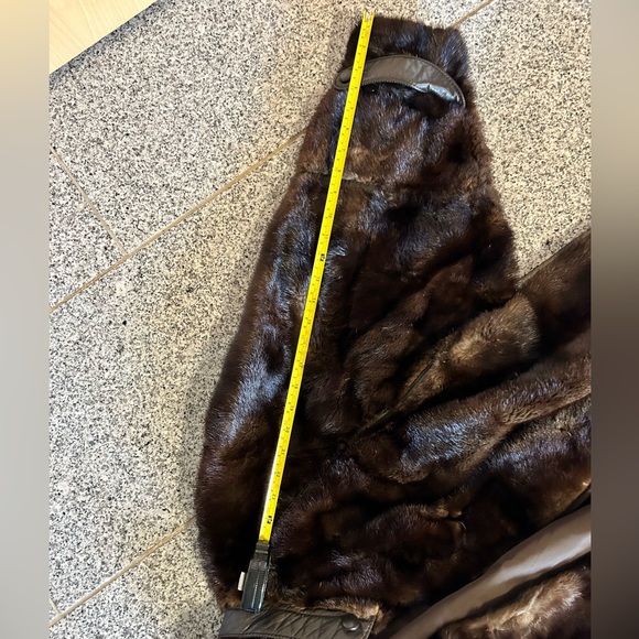 Brown real fur coat CUSTOM MADE - Picture 3 of 6